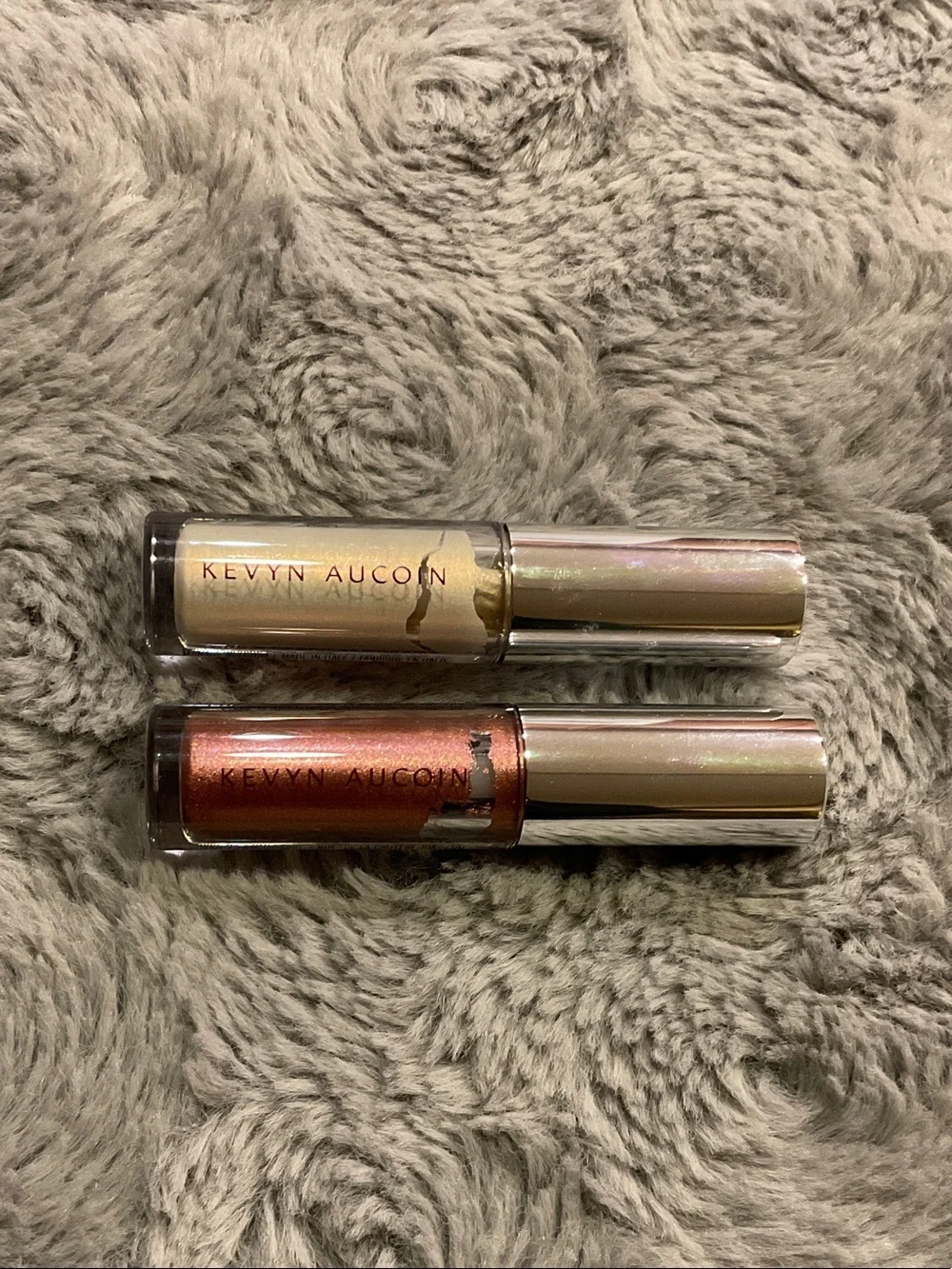 Kevyn Aucoin Dual Liquid Highlighters — unicorn & shiny burgandy
